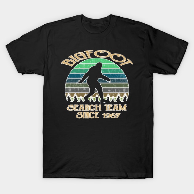 Bigfoot Search Team and Sasquatch T Shirts T-Shirt by DHdesignerPublic